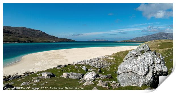 Traigh Mheilein beach - Isle of Harris - Scotland Print by Photimageon UK