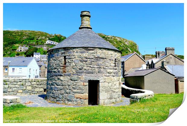 Barmouth Roudhouse, Wales. Print by john hill