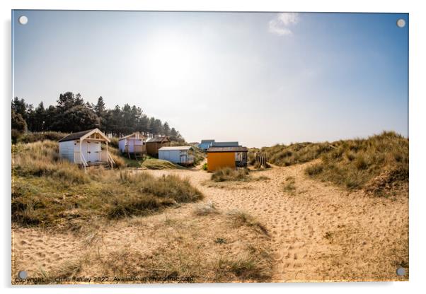 Hunstanton beach huts Acrylic by Chris Yaxley