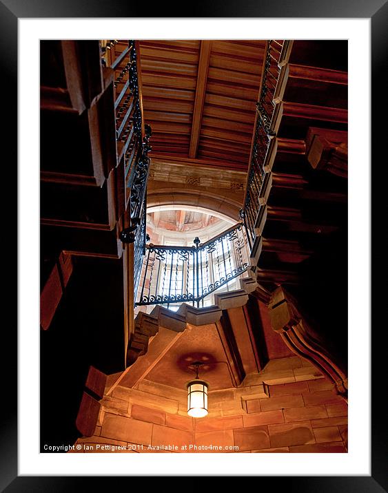Stairwell light Framed Mounted Print by Ian Pettigrew