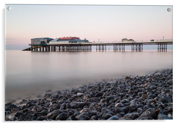 Cromer pier seen over the pebble beach Acrylic by Jason Wells