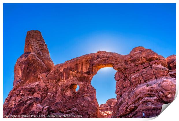 Turret Arch Canyon Windows Section Arches National Park Moab Uta Print by William Perry