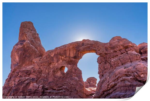 Turret Arch Canyon Windows Section Arches National Park Moab Uta Print by William Perry