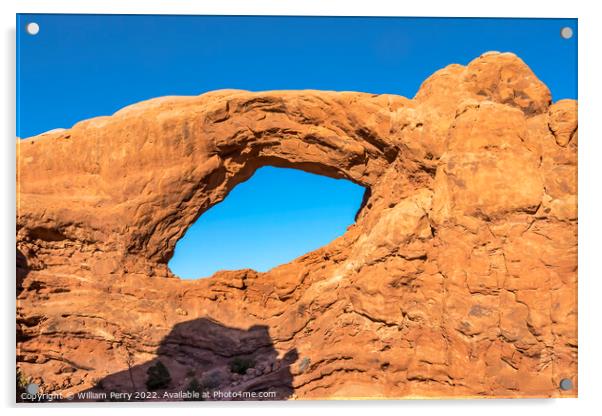 South Window Arch Section Arches National Park Moab Utah  Acrylic by William Perry