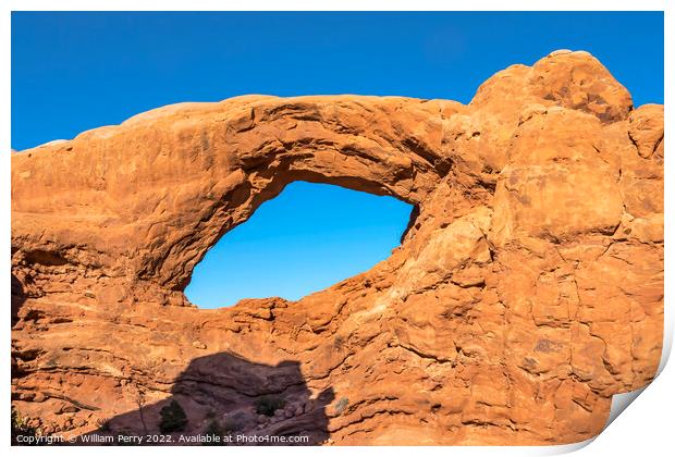 South Window Arch Section Arches National Park Moab Utah  Print by William Perry