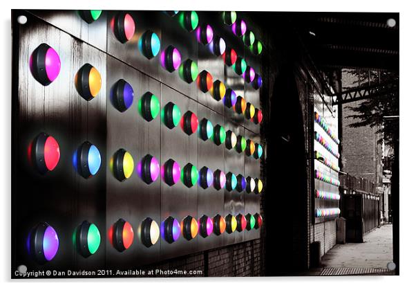 Southwark Street Disco Bridge Acrylic by Dan Davidson