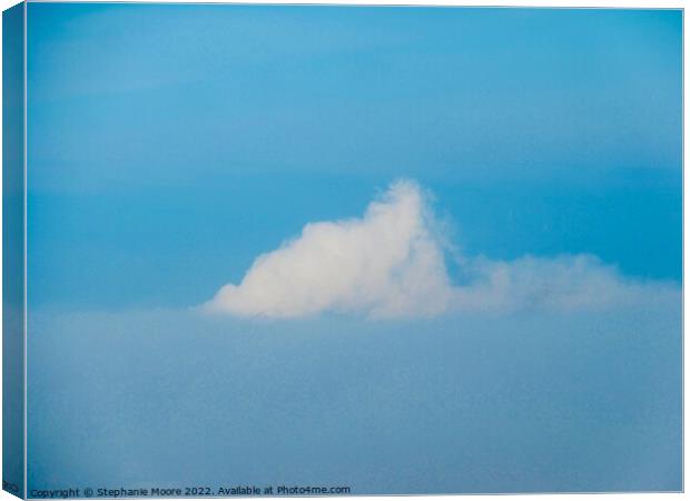 Cloud on fog Canvas Print by Stephanie Moore