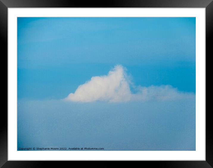 Cloud on fog Framed Mounted Print by Stephanie Moore