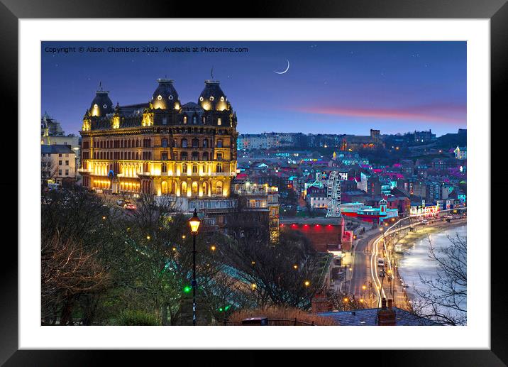 Scarborough  Framed Mounted Print by Alison Chambers