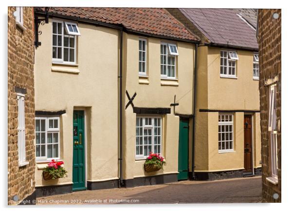 Dean's Street Cottages, Oakham Acrylic by Photimageon UK