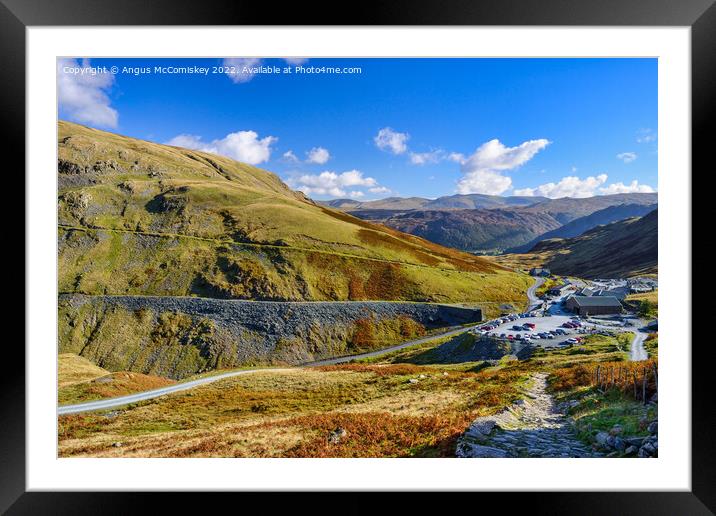 Honister Pass Lake District Framed Mounted Print by Angus McComiskey