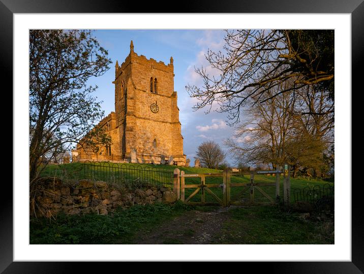 All Saints Church walesby Framed Mounted Print by Jason Thompson