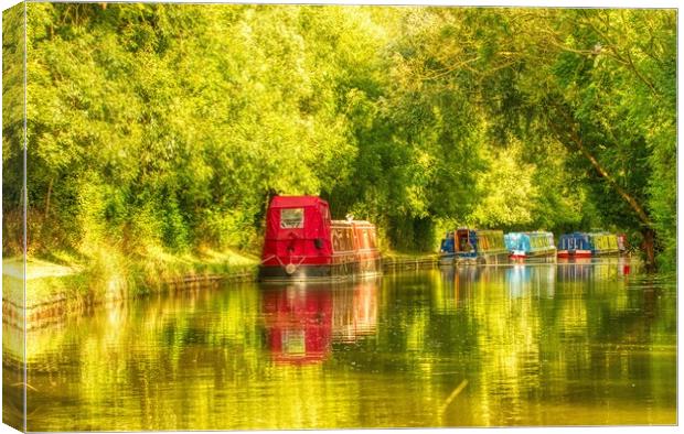 Dreamy Afternoon on the Canal 5 Canvas Print by Helkoryo Photography