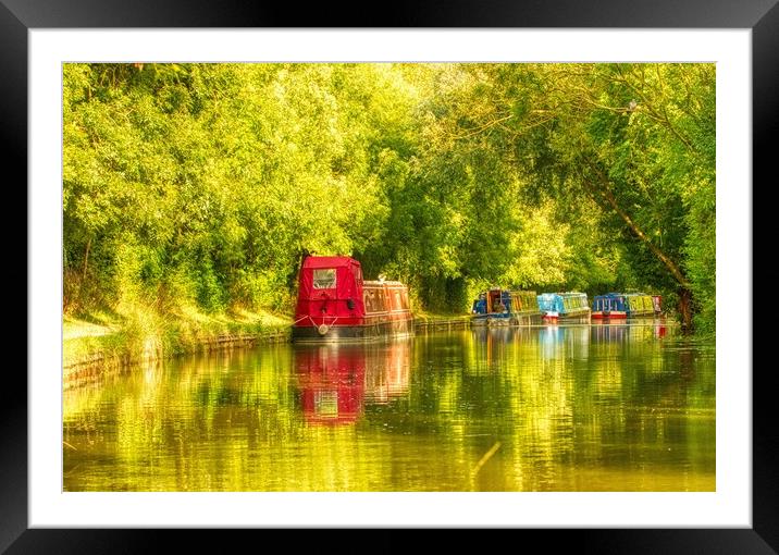 Dreamy Afternoon on the Canal 5 Framed Mounted Print by Helkoryo Photography