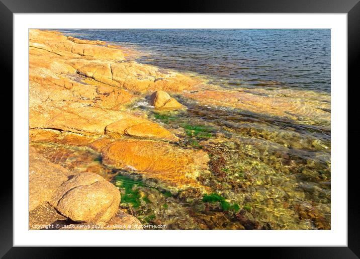 Colourful canvas of nature - Coles Bay Framed Mounted Print by Laszlo Konya