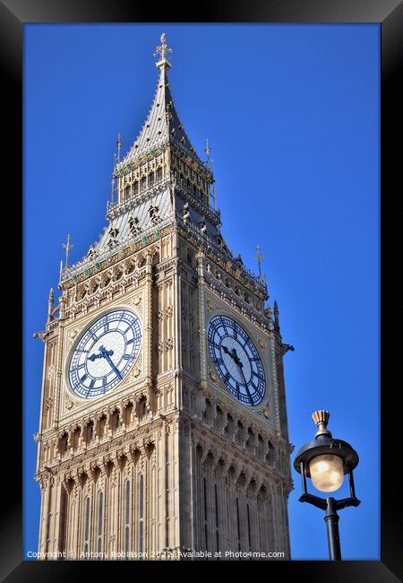 The Iconic Big Ben Framed Print by Antony Robinson