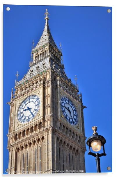 The Iconic Big Ben Acrylic by Antony Robinson