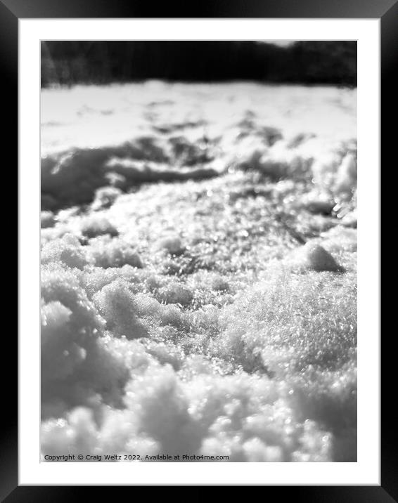 Canadian Snow  Framed Mounted Print by Craig Weltz