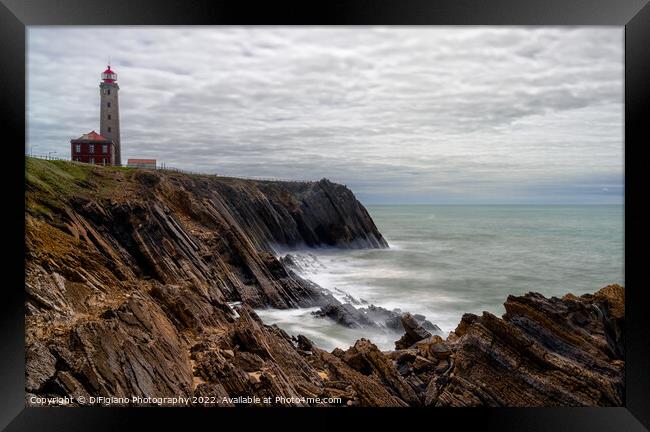Penedo de Sausade Lighthouse Framed Print by DiFigiano Photography