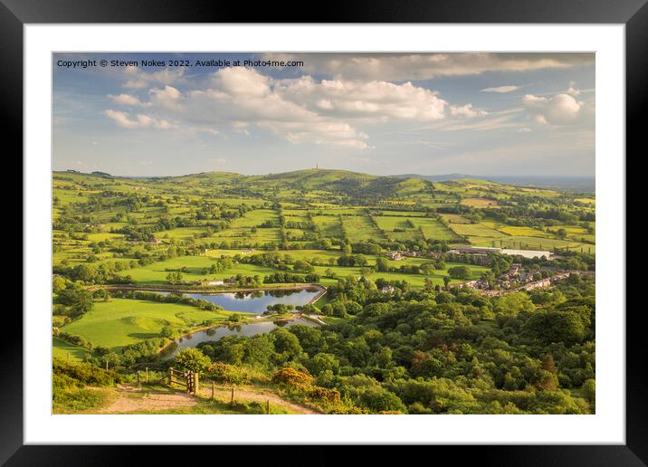 Majestic Views of Teggs Nose Country Park Framed Mounted Print by Steven Nokes