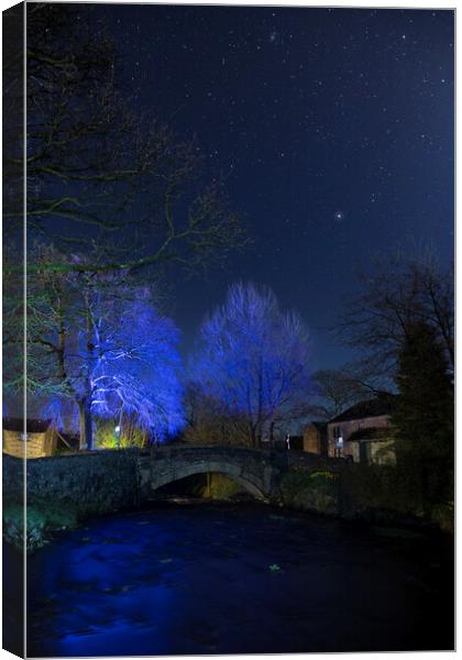 Starry night in Clapham Canvas Print by Pete Collins