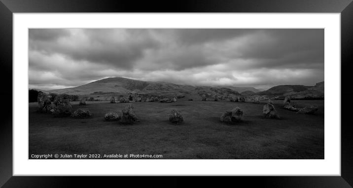 Castle Rigg Stone Circle, Lake District Framed Mounted Print by Jules Taylor
