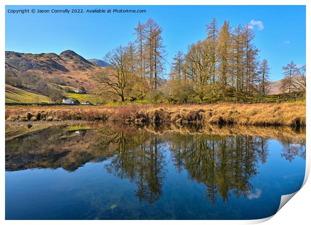 River Brathay, Little Langdale Print by Jason Connolly