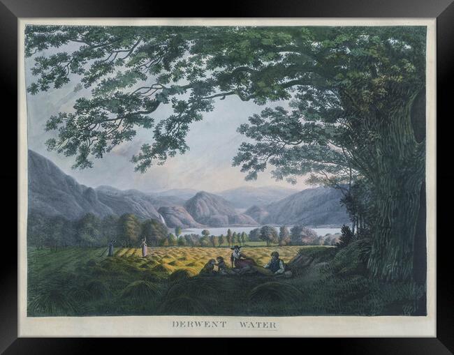 Derwent Water, Lake District, England.  Framed Print by Kevin Hellon
