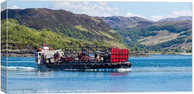 Glenelg to Skye ferry, Scotland  Canvas Print by Photimageon UK