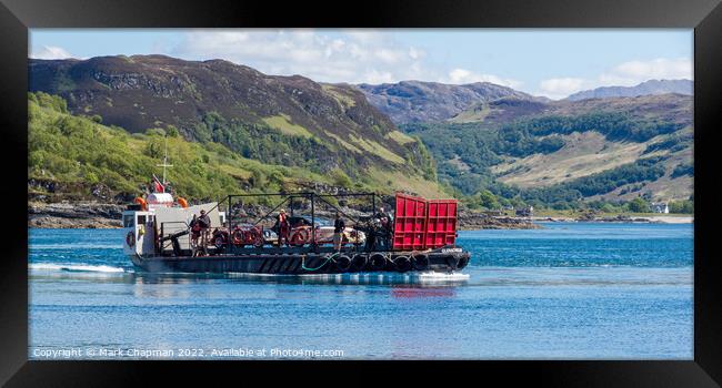 Glenelg to Skye ferry, Scotland  Framed Print by Photimageon UK