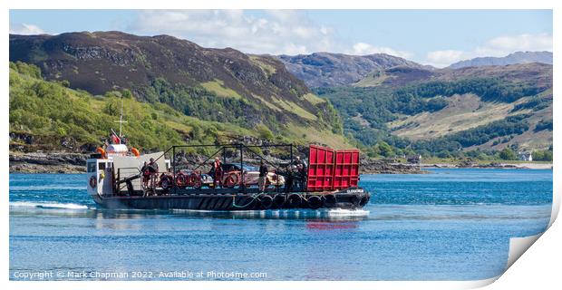 Glenelg to Skye ferry, Scotland  Print by Photimageon UK