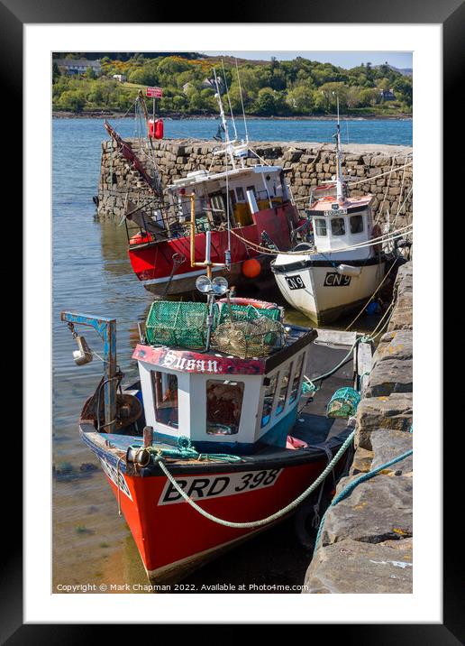 Fishing boats, Broadford, Skye Framed Mounted Print by Photimageon UK