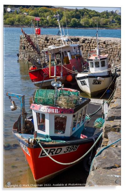 Fishing boats, Broadford, Skye Acrylic by Photimageon UK