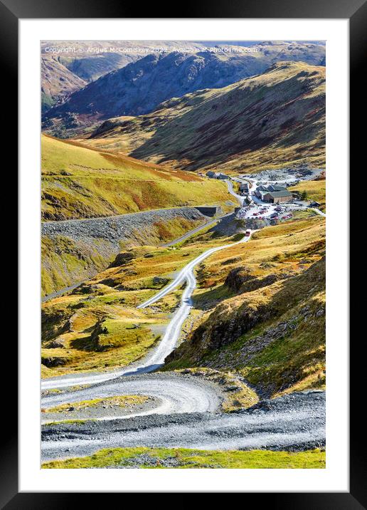 Honister Slate Mine Lake District Framed Mounted Print by Angus McComiskey