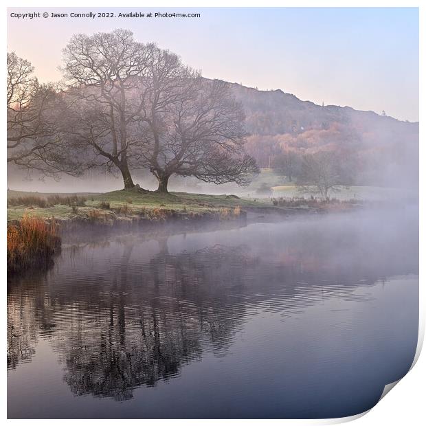 Morning At The River Brathay Print by Jason Connolly