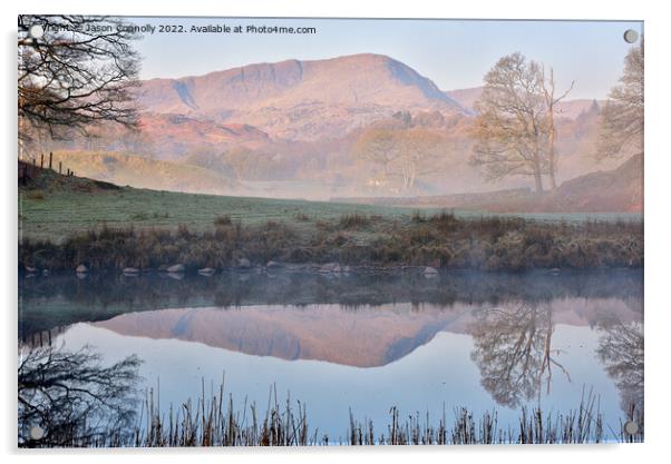 The Beauty Of Elterwater Acrylic by Jason Connolly