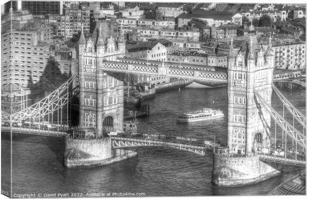 Tower Bridge London  Canvas Print by David Pyatt