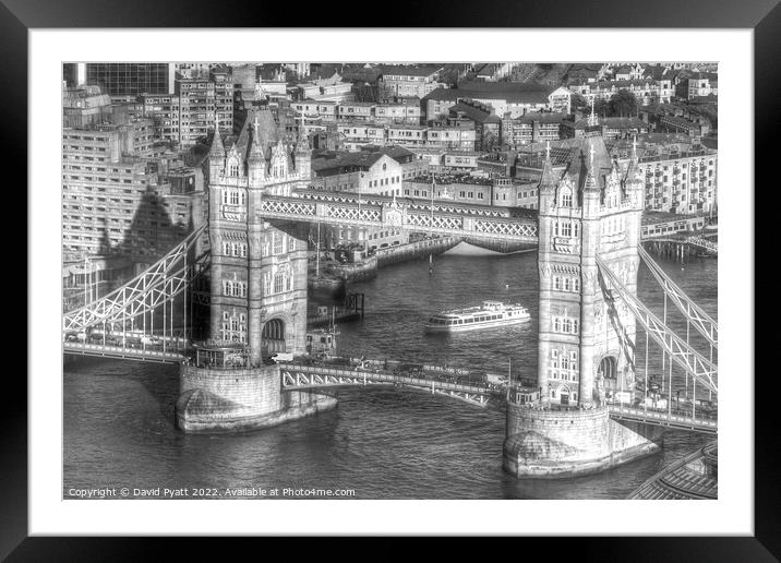 Tower Bridge London  Framed Mounted Print by David Pyatt