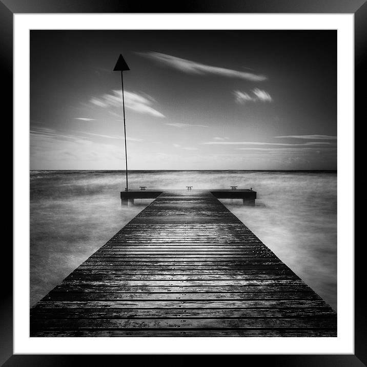 Waiting for the tide Framed Mounted Print by Marcus Scott