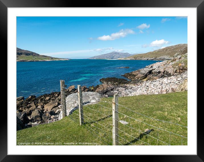 The Sound of Scarp from the Isle of Harris Framed Mounted Print by Photimageon UK