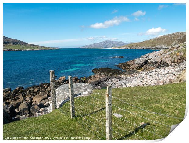 The Sound of Scarp from the Isle of Harris Print by Photimageon UK