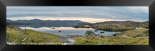 Loch Tarbert panorama, Isle of Harris Framed Print by Photimageon UK