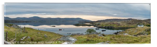 Loch Tarbert panorama, Isle of Harris Acrylic by Photimageon UK
