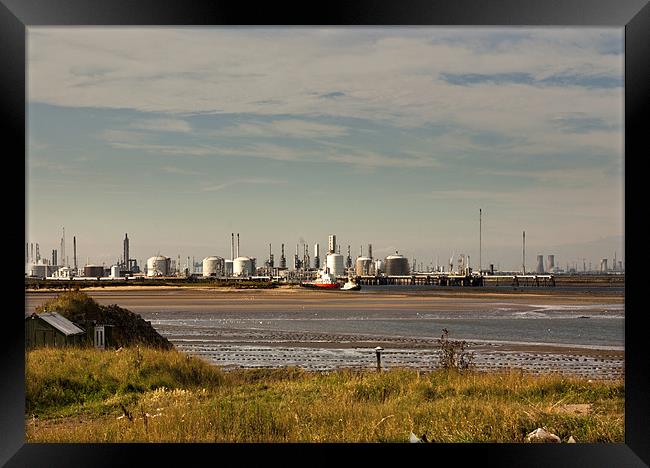 Industry on the River Tees Framed Print by Trevor Kersley RIP