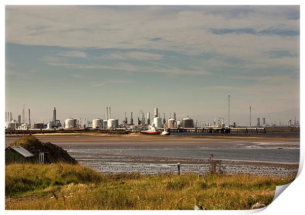 Industry on the River Tees Print by Trevor Kersley RIP
