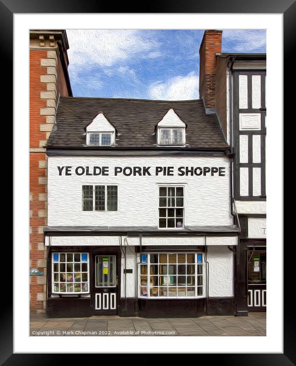 Ye Olde Pork Pie Shoppe, Melton Mowbray Framed Mounted Print by Photimageon UK