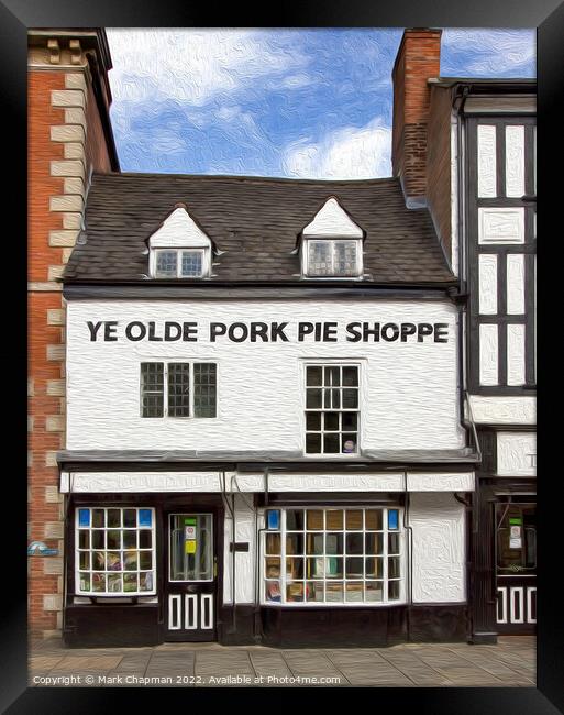 Ye Olde Pork Pie Shoppe, Melton Mowbray Framed Print by Photimageon UK