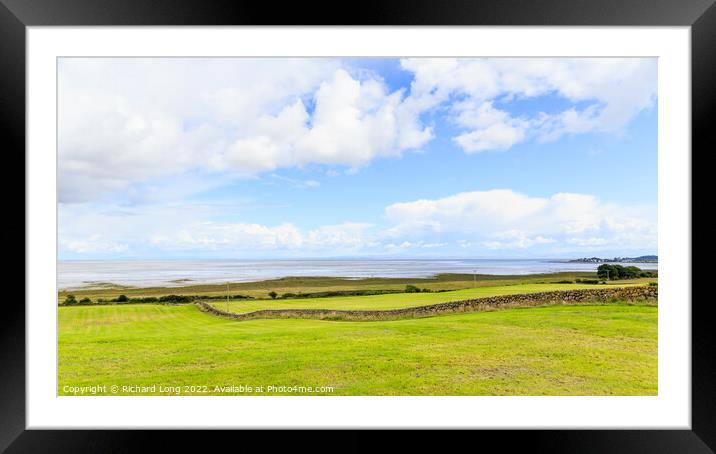 Landscape over the solway Framed Mounted Print by Richard Long