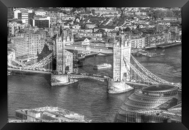 Tower Bridge And City Hall  Framed Print by David Pyatt