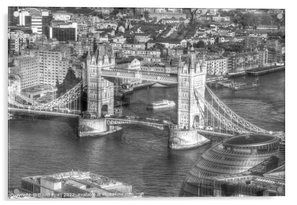 Tower Bridge And City Hall  Acrylic by David Pyatt
